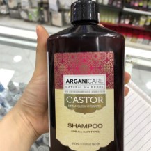 Dầu gội ARGANICARE Castor bóng mượt, phục hồi và chống rụng 400ml